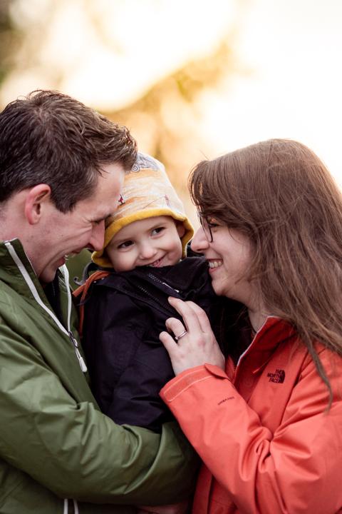 Familie beim Familienshooting am Klippeneck zwischen Rottweil und Tuttlingen